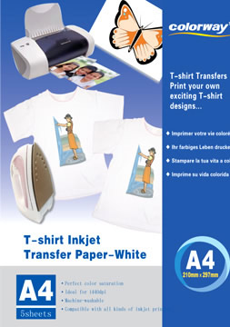 White T-shirt heat transfer paper