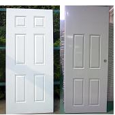 6 Panels Steel Door(Galvanized steel.36&quot;80&quot;)