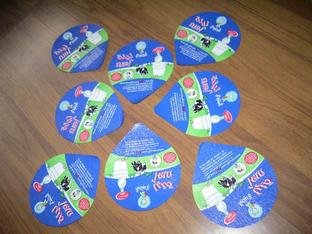 aluminium foil lids for yogurt, coated with PS, PP, PE