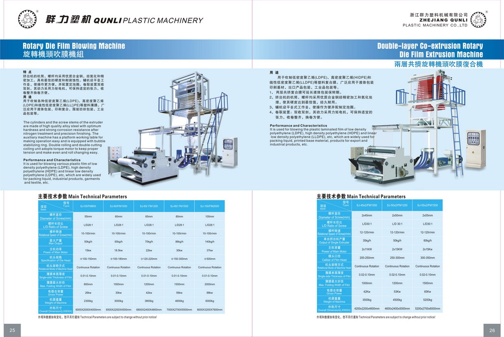 PE Film Blowing Machine