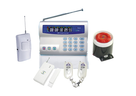 wireless LCD display GSM alarm  burglar alarm system