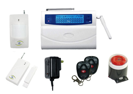 Intelligent LCD GSM alarm with home device controller
