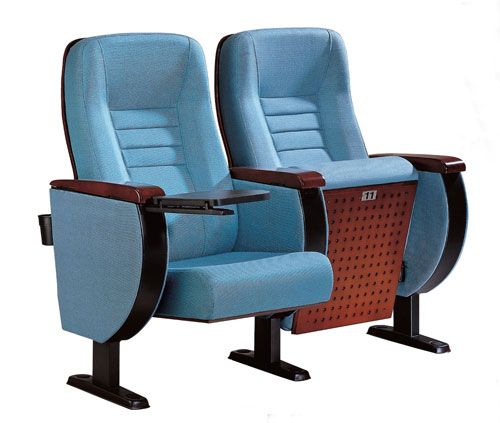 auditorium chair with melamine tablet