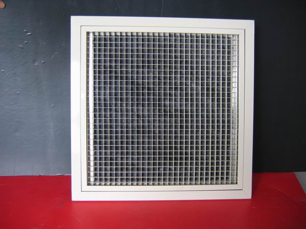 Aluminum eggcrate core grille