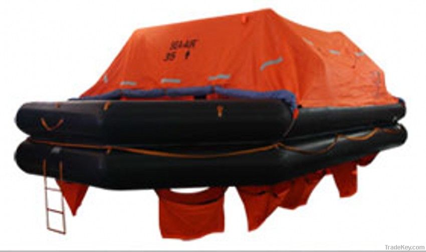 SELF-RIGHTING INFLATABLE LIFE RAFT