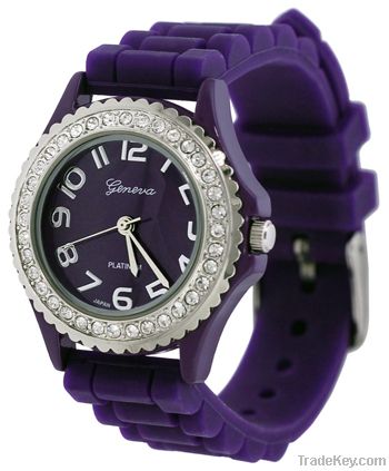 silicone bracelet watch