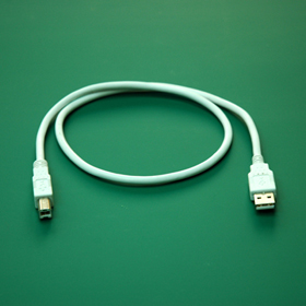 the USB cable