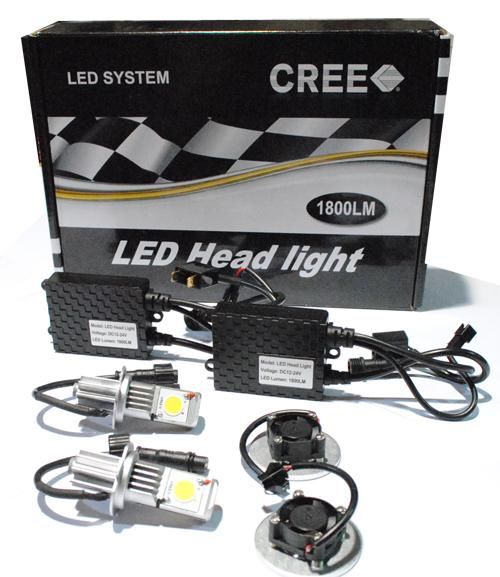 LED Car Cree Head Light Kit H7-50W/1800LM x2pcs