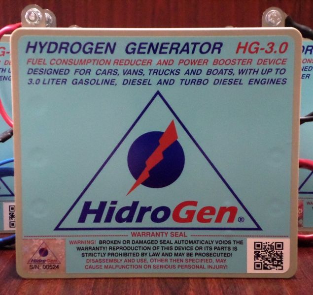 Dry cell hydrogen generator HG-3.0 fuel-saving device