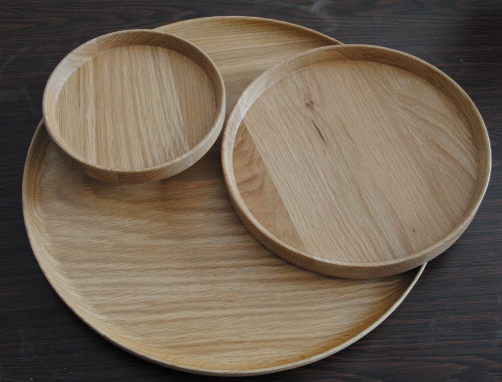 natural wooden fruit tray