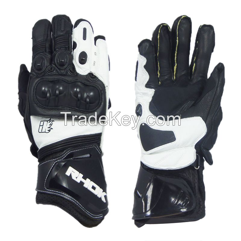 leather motorbike gloves Kevlar lining