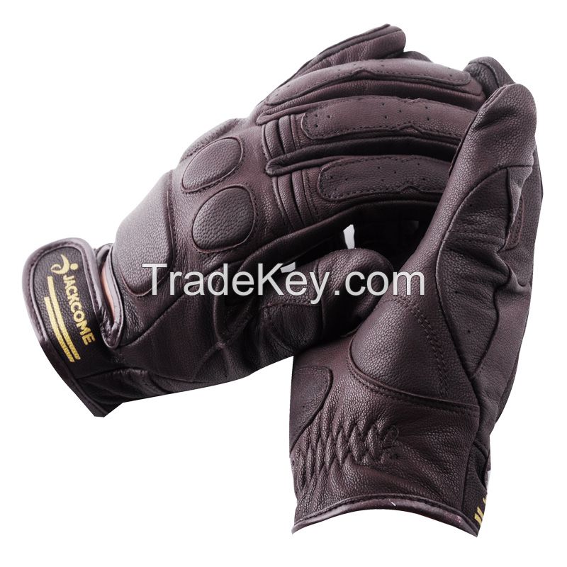 Blackjack Short Motorcycle Leather Glove