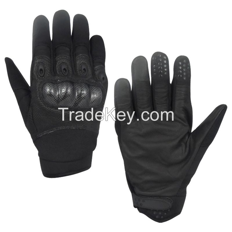 Mens Tactical Gloves Hard Knuckle Full Finger Durable Adjustable 