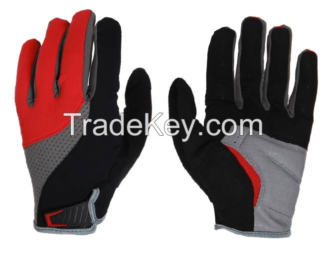 custom brand breathable full finger cycle glove