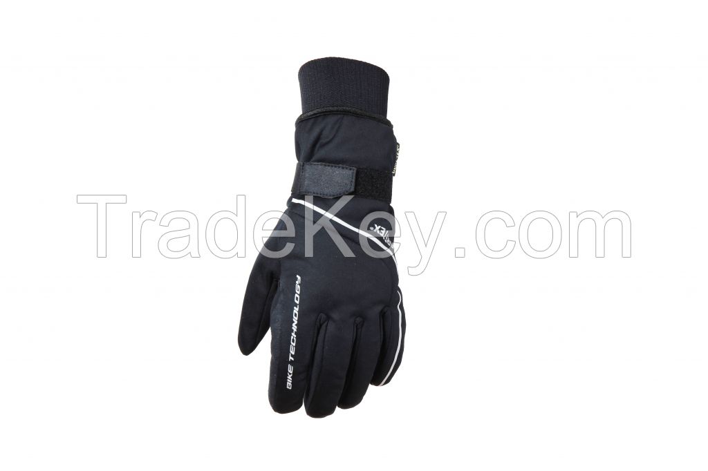 warm and windproof fleece cycling gloves