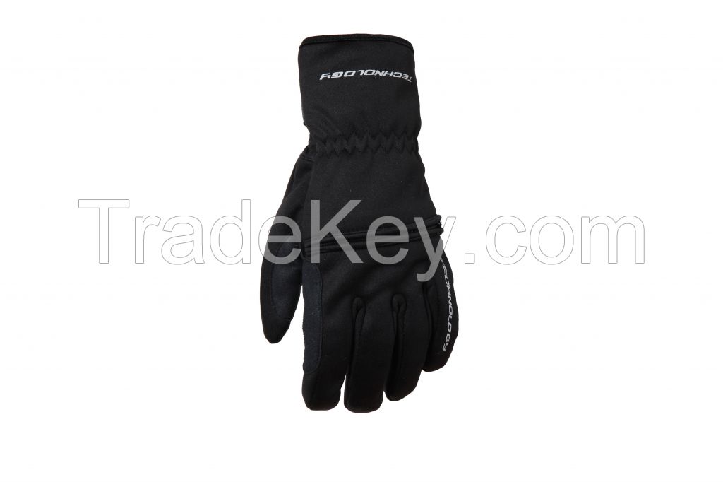 Winter windproof full finger cycling gloves