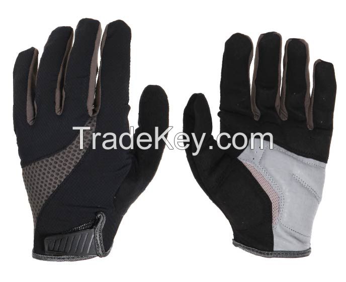 custom brand breathable full finger cycle glove 