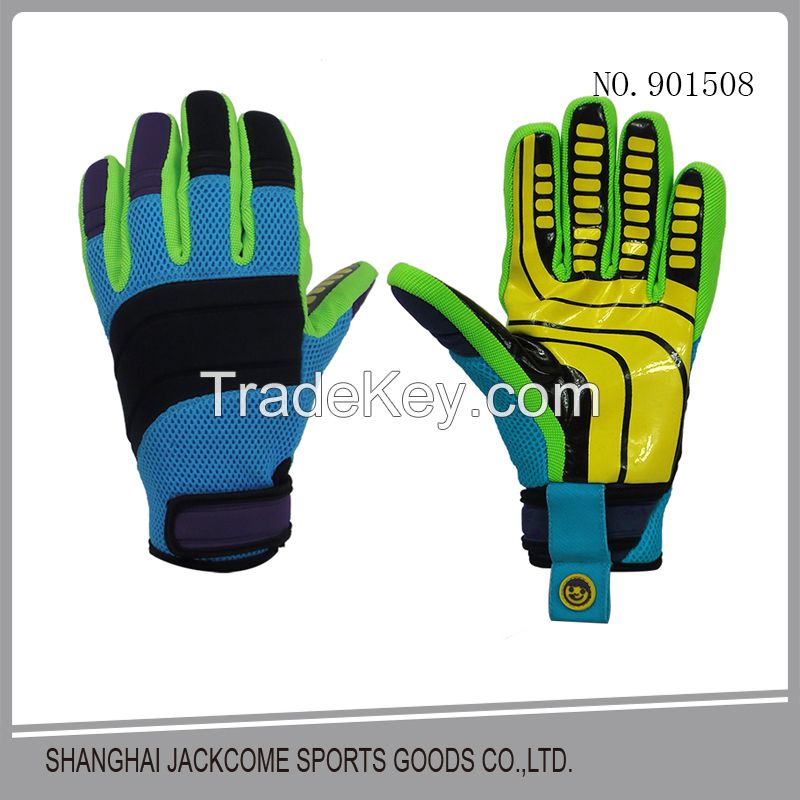 Popular blue snowboard gloves ski