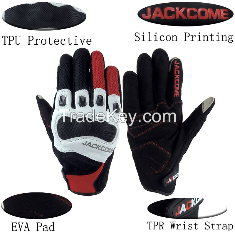 All Sizes Street Motorcycle Mens Anthem Stealth Leather Textile Gloves