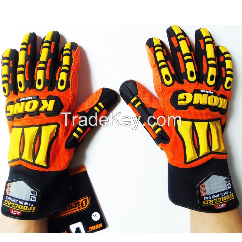 4006 KONG Original Waterproof Impact Resistance Mechanic Safety Gloves for Oil and Gas Industry