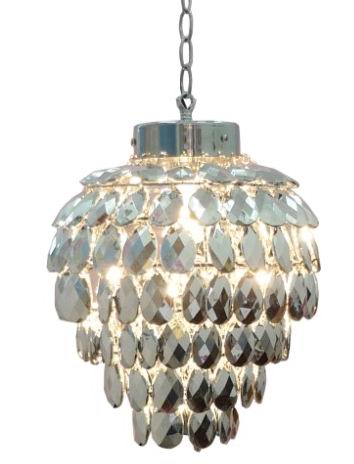 crystal lamp, pendant lighting, cordiform