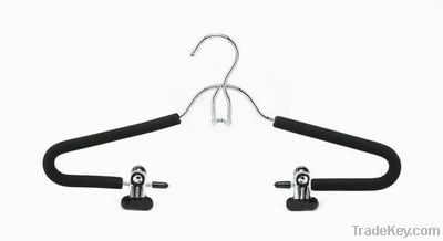 Metal hanger with foam padded, anti-slip