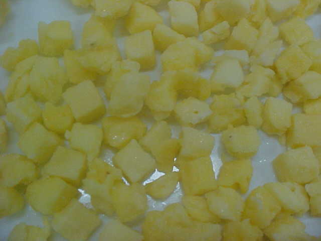 Frozen fruit, IQF pinapple dices, iqf foods