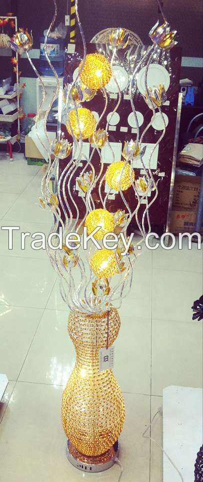 Direct manufacturers of aluminum wire lamp light yellow flower pot roo