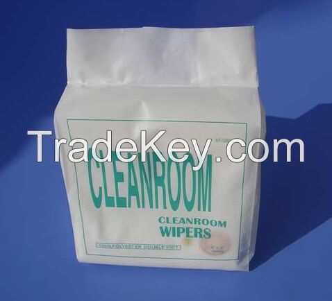 140GSM 9''X9'' LCD Wiping Cleanroom Wiping Cloth