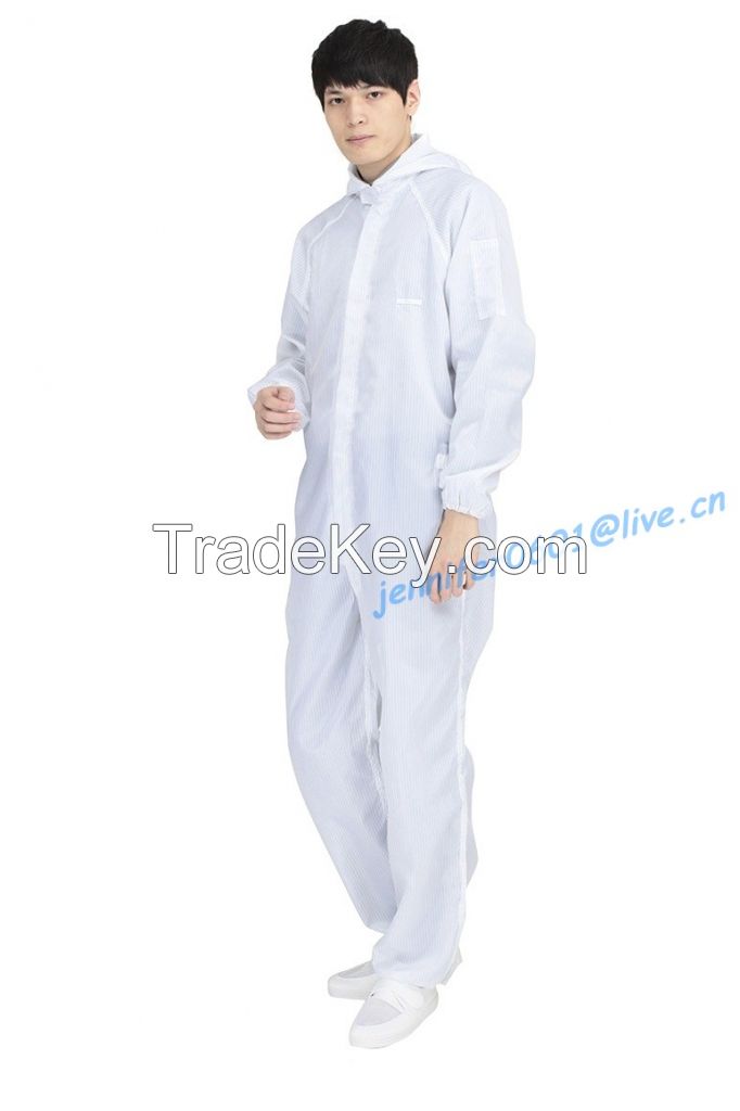 ESD Garments Overall Clothes for Cleanroom Workplace