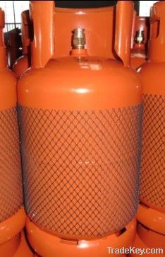 12.5kg LPG Cylinder, orange, with quickly fitting valve