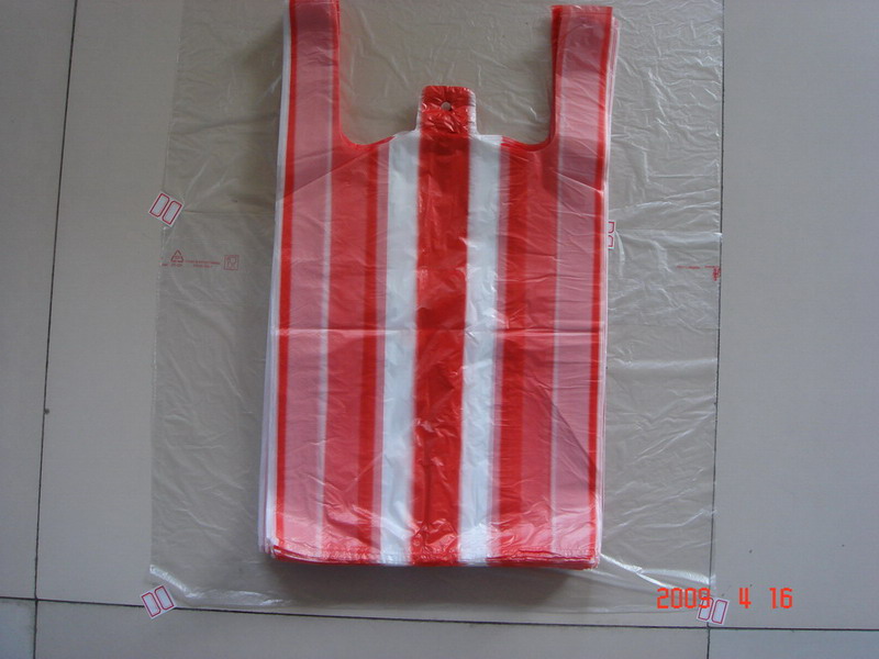 color stripped bag