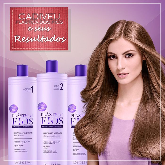 CADIVEU PLASTICA DOS FIOS BRAZILIAN KERATIN KIT 3 x 1000ml