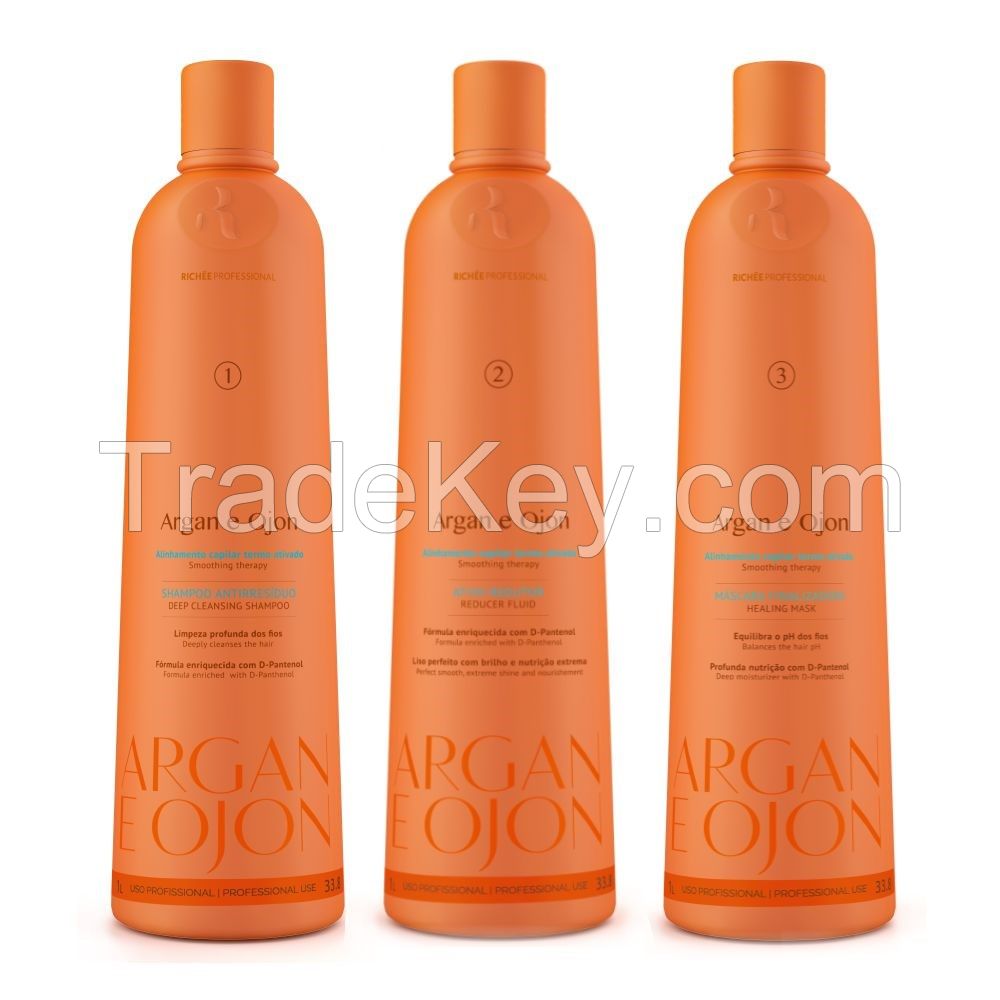 Brazilian Keratin Blow Dry Treatment - Hair Straightener Riche 3x1L