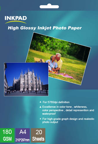 180gsm Inkjet Glossy Photo Paper