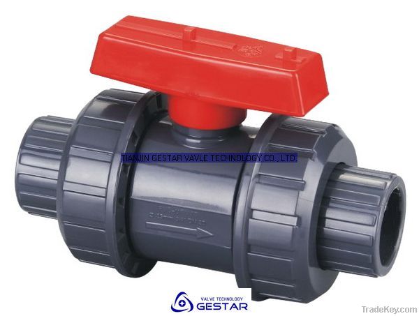 pvc double union ball valve