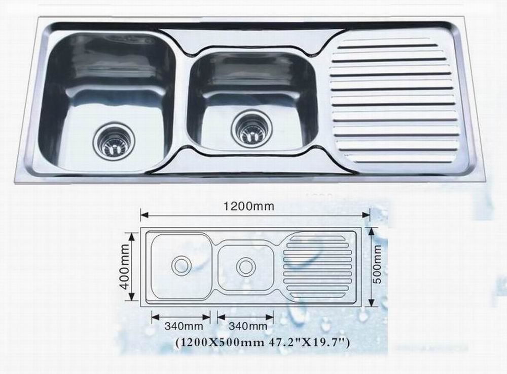 Stainless Steel Kitchen Sink AP1250D