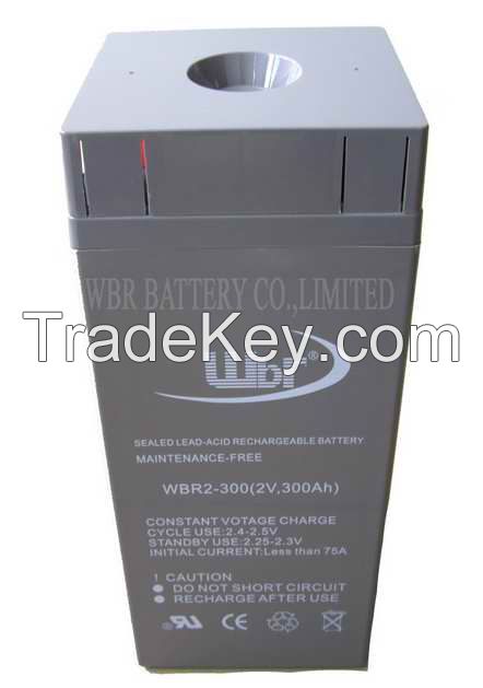 2V 300Ah Sealed Maintenance Free Deep Cycle Lead Acid Battery