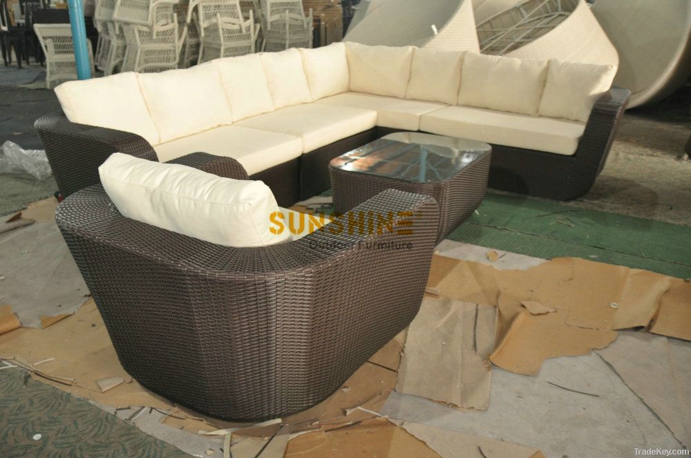 outdoor wicker rattan sofa sectionals