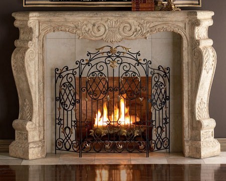 Marble/Granite Fire Place