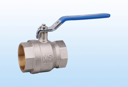 Brass ball valve with level handle