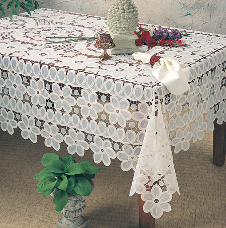 Table Cloth With Cuting Work