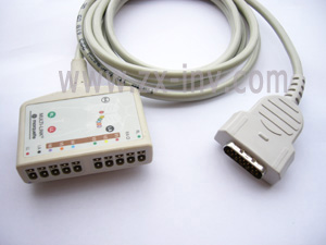 ECG cable and leadwire with electrode
