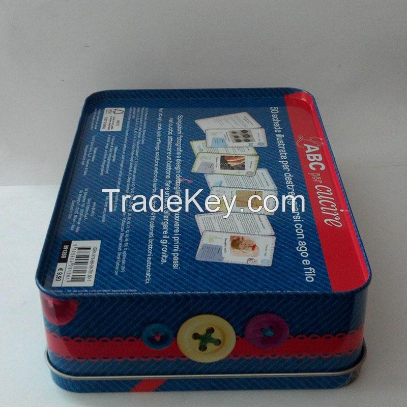 Rectangular Tin Box with Colorful Printing as Promotion Gift