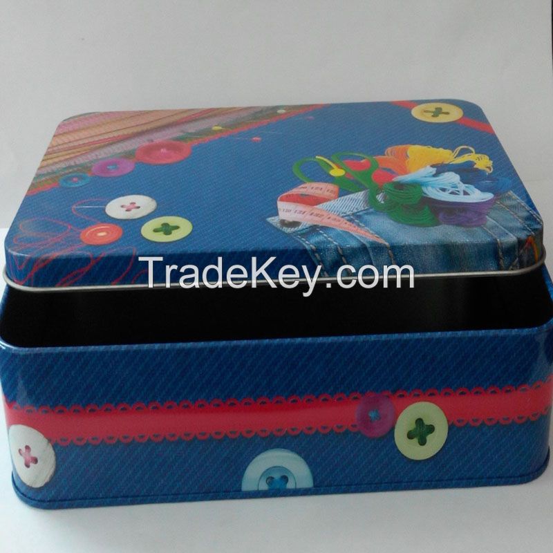 Rectangular Tin Box with Colorful Printing as Promotion Gift