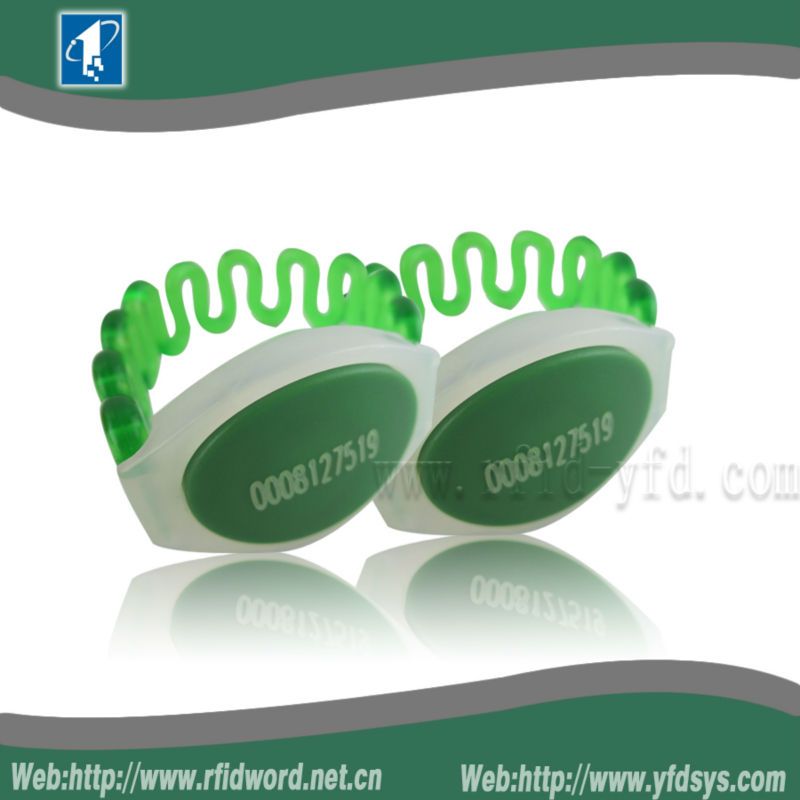 Wholesale 100pcs/Lot Disposable rfid wristband for access control (210mm)