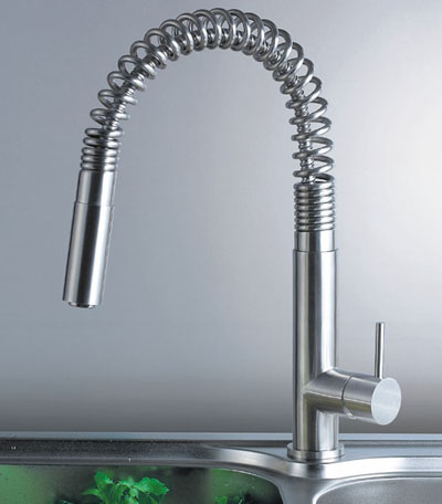 stainless steel kitchen faucet