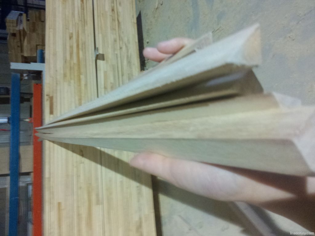 paulownia triangular strips for decorative materials