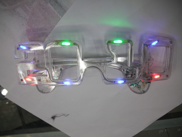 number glasses with led light