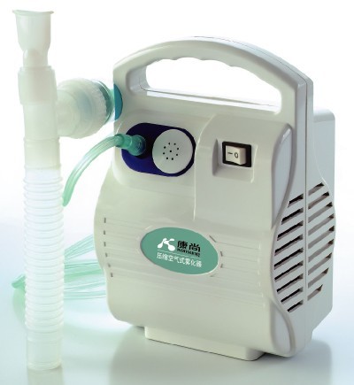 Air-compressing nebulizer